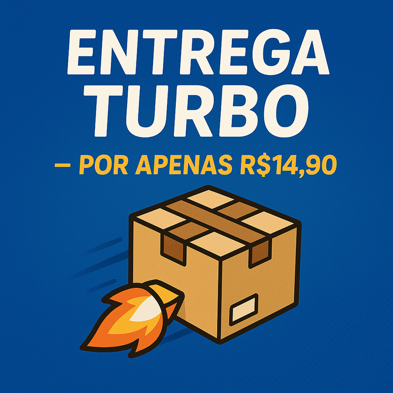 ✅ Entrega Turbo — por apenas R$14,90
